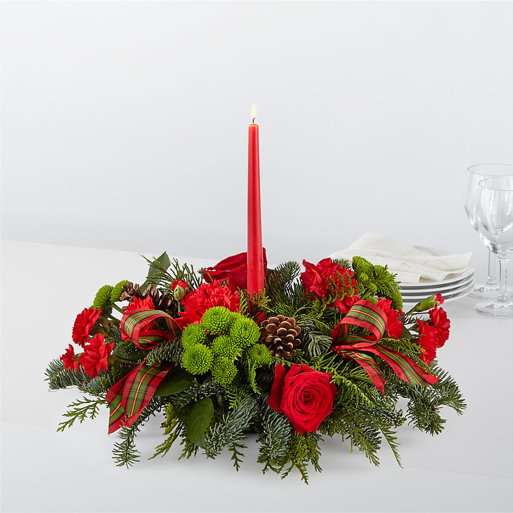 By the Candlelight Centerpiece – Lupita Flowers, Novato CA