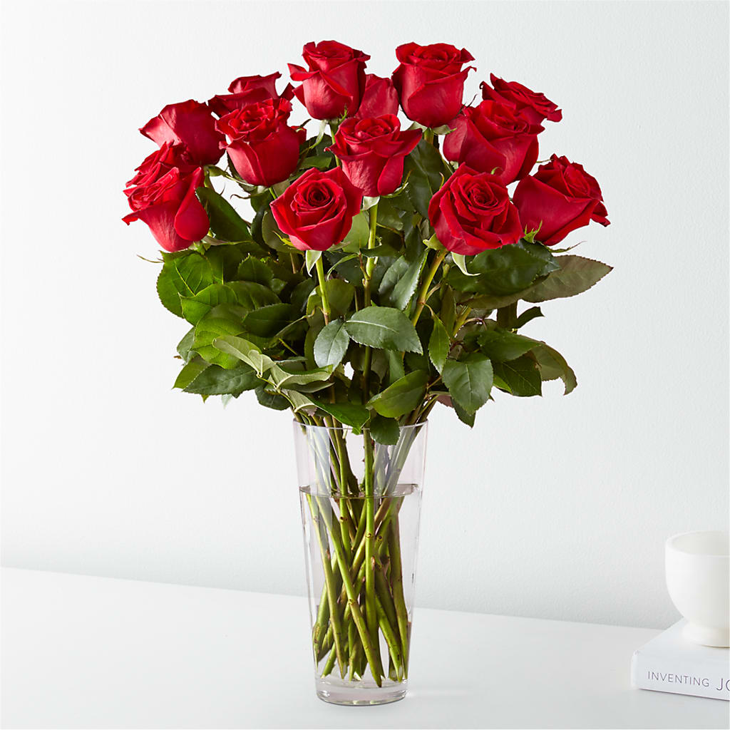 Long Stem Red Rose Bouquet – Lupita Flowers, Novato CA