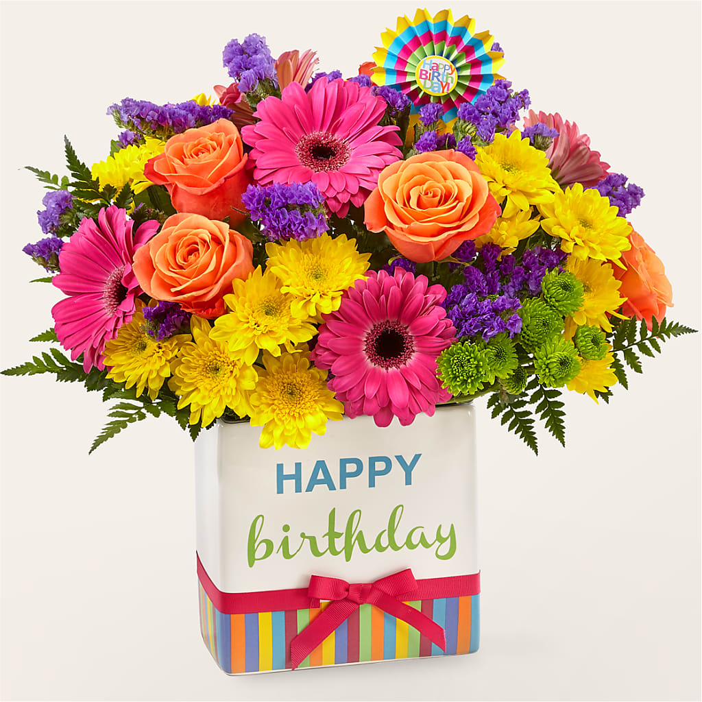 Birthday Brights Bouquet – Lupita Flowers, Novato CA