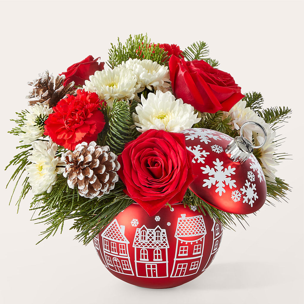Christmas Village Ornament – Lupita Flowers, Novato CA