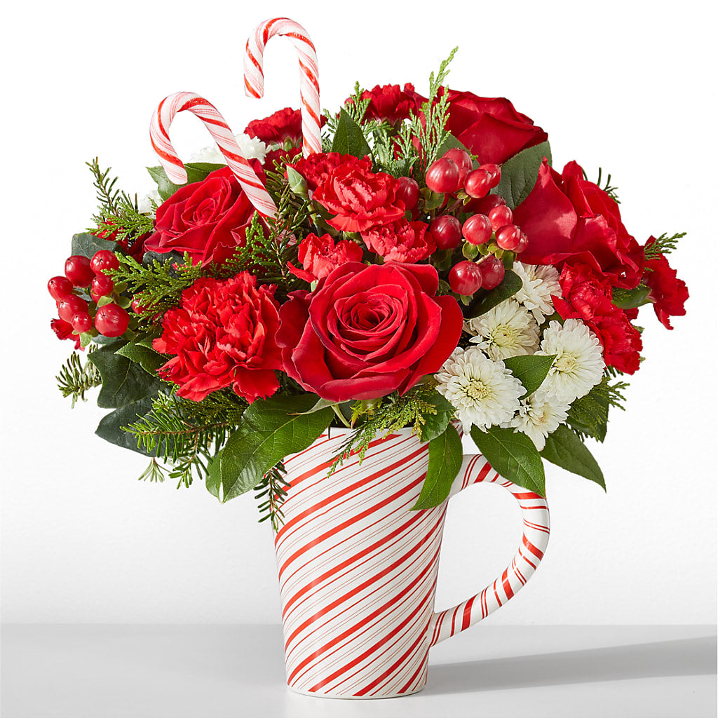 Peppermint Swirl Mug – Lupita Flowers, Novato CA