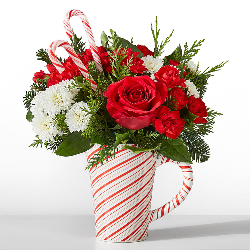 Peppermint Swirl Mug – Lupita Flowers, Novato CA