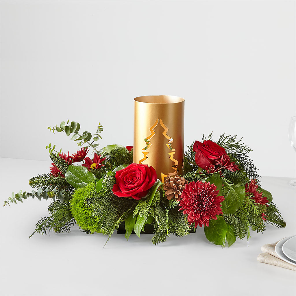Toast the Season Centerpiece – Lupita Flowers, Novato CA