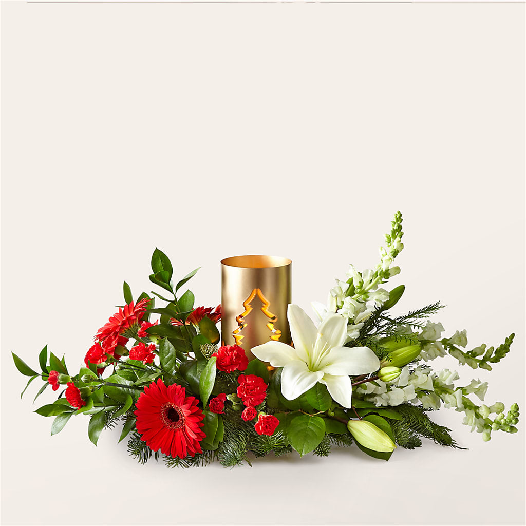 Mingle & Jingle Centerpiece – Lupita Flowers, Novato CA