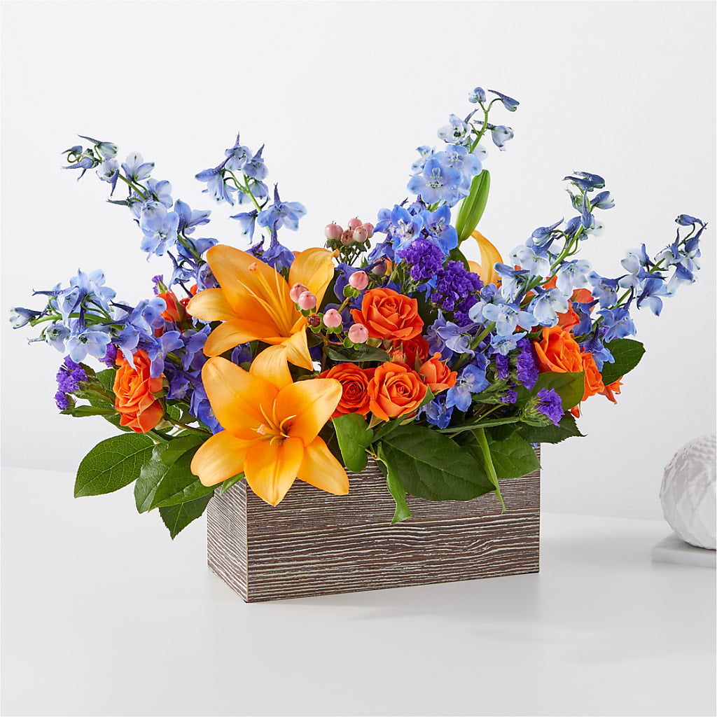 Radiant Citrus Box Bouquet – Lupita Flowers, Novato CA