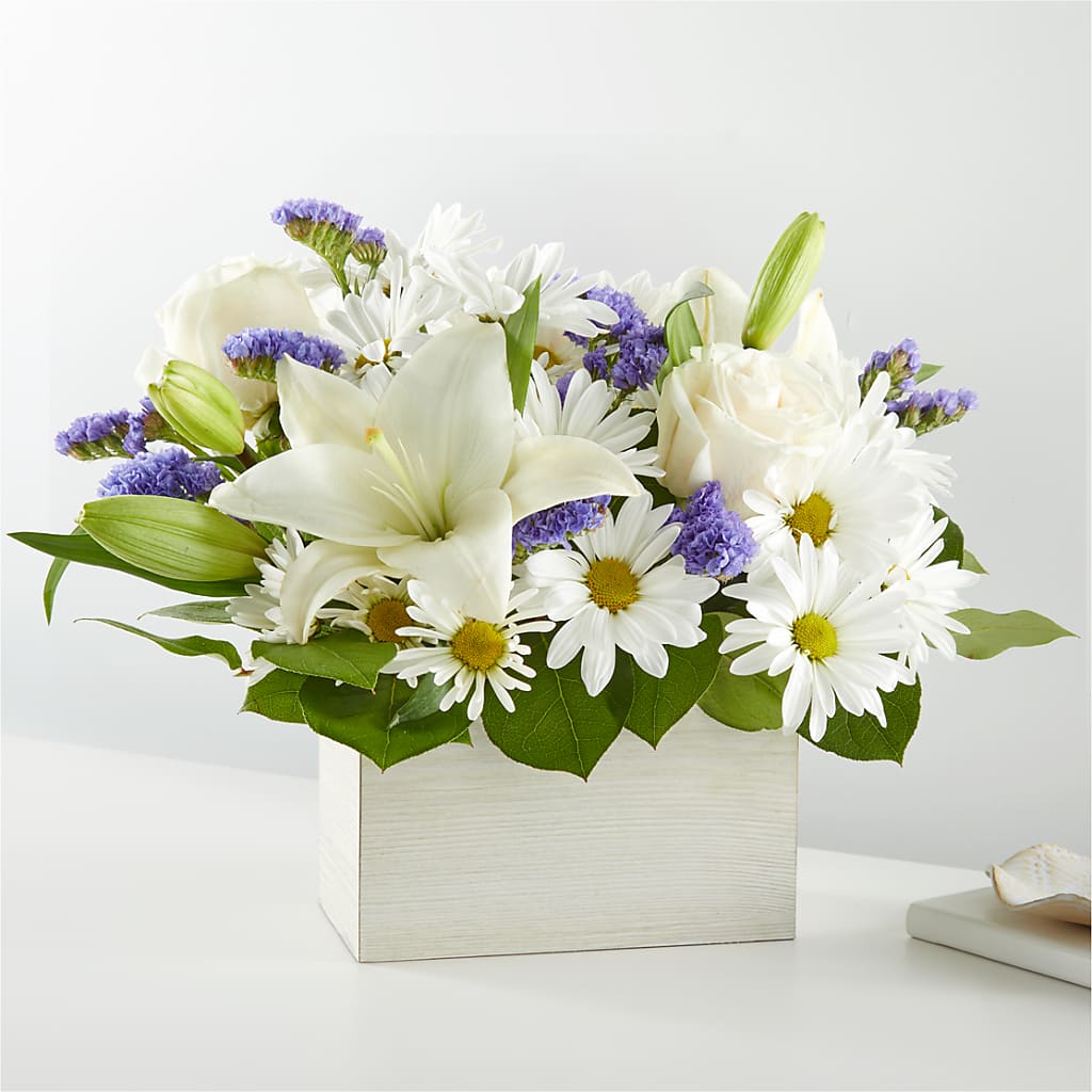 Beyond Blue Box Bouquet – Lupita Flowers, Novato CA