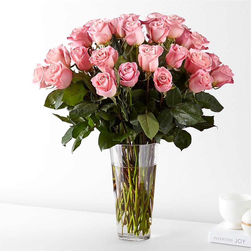 Long Stem Pink Rose Bouquet – Lupita Flowers, Novato CA