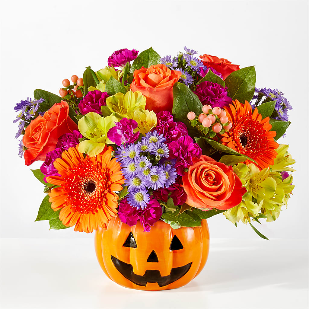 Tricks & Treats Pumpkin – Lupita Flowers, Novato CA