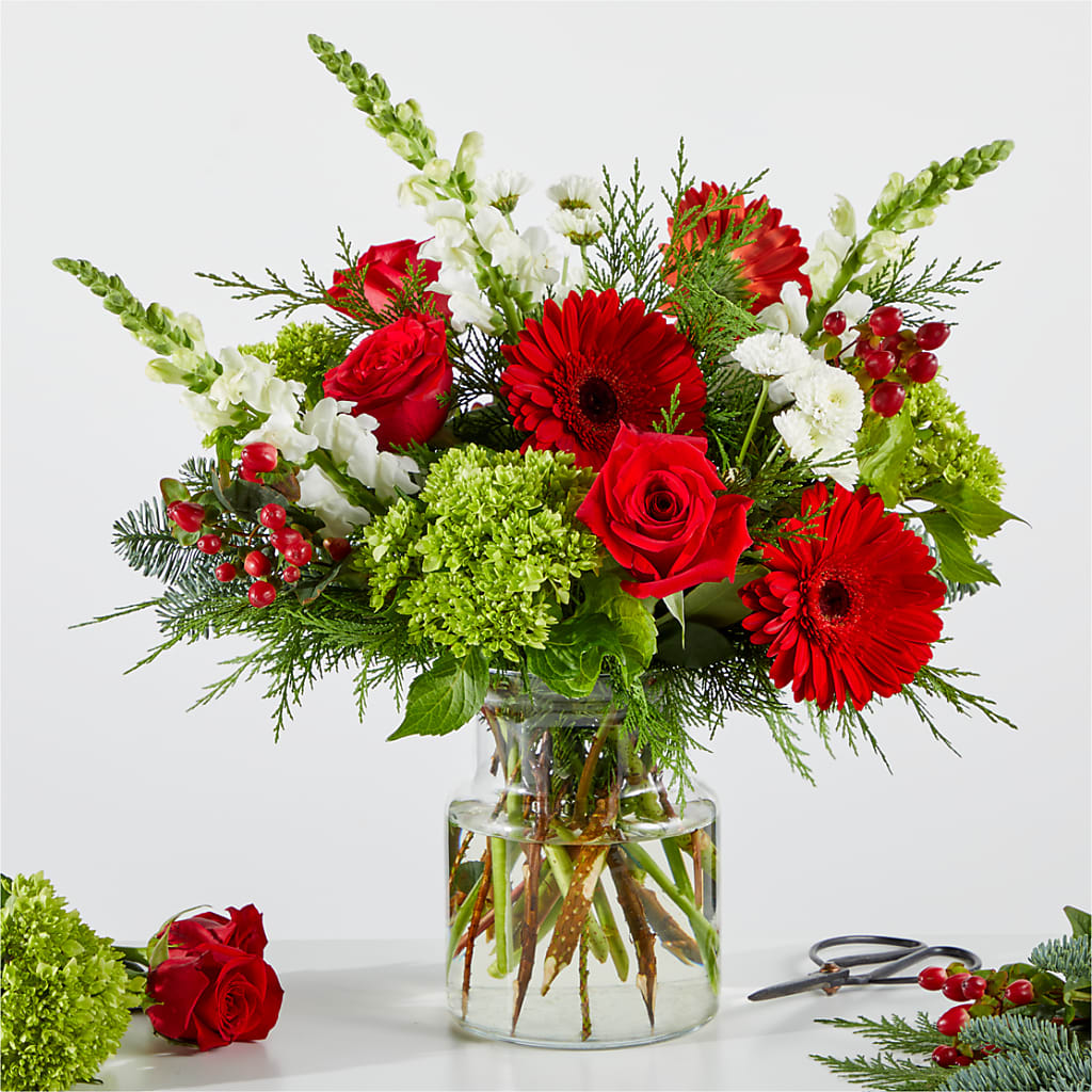 Merry Moment Bouquet – A Florist Original – Lupita Flowers, Novato CA