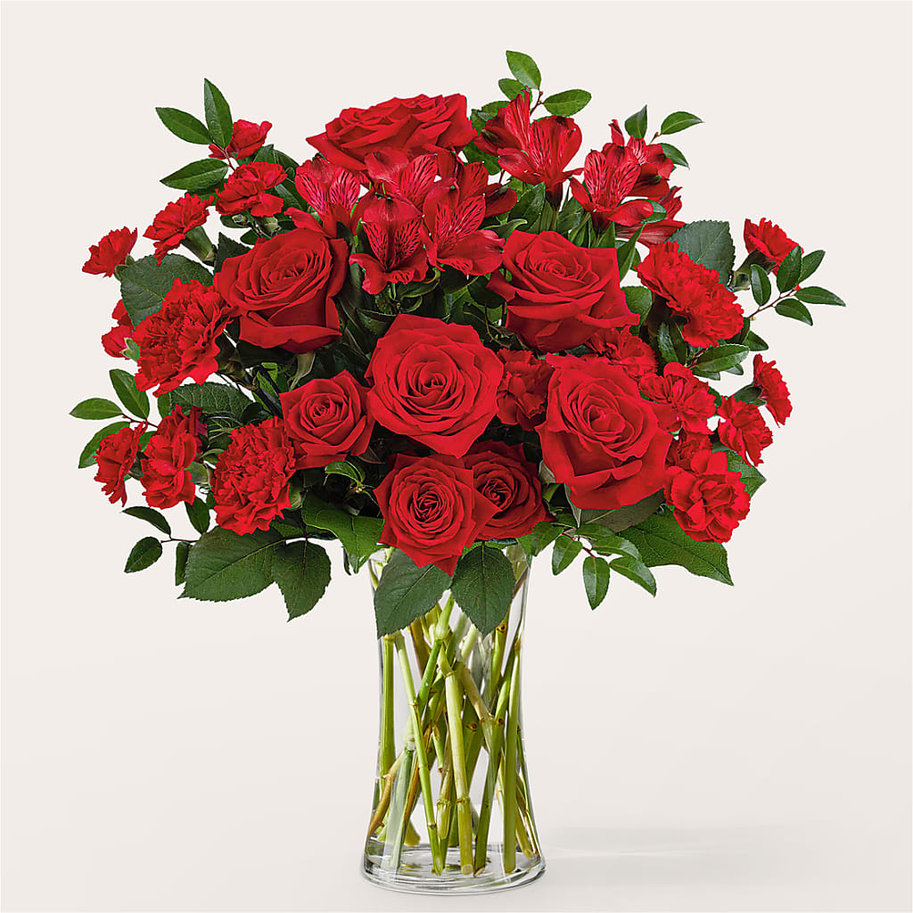 Brilliant Ruby Bouquet – Lupita Flowers, Novato CA