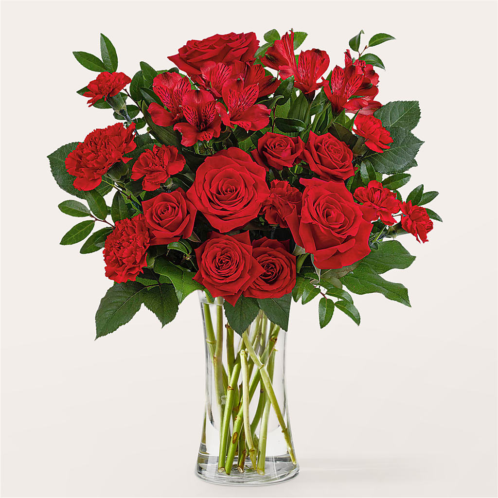 Brilliant Ruby Bouquet – Lupita Flowers, Novato CA