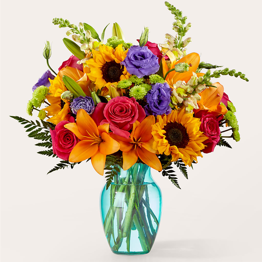 Double Rainbow Bouquet – Lupita Flowers, Novato CA