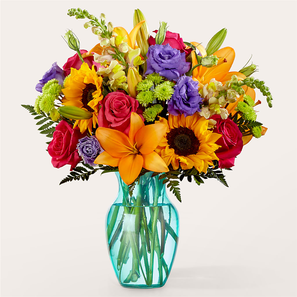 Double Rainbow Bouquet – Lupita Flowers, Novato CA