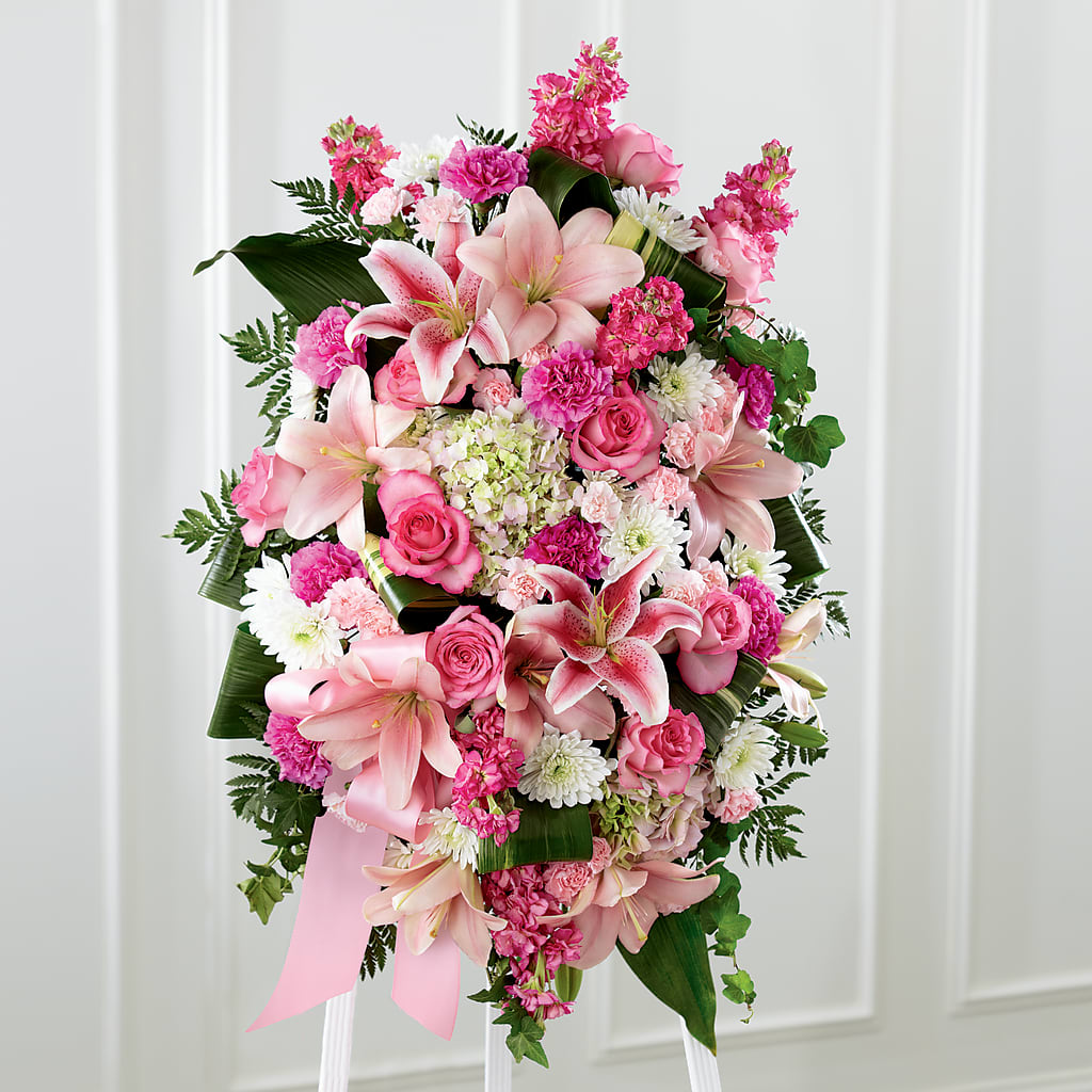 Comforting Standing Spray – Lupita Flowers, Novato CA