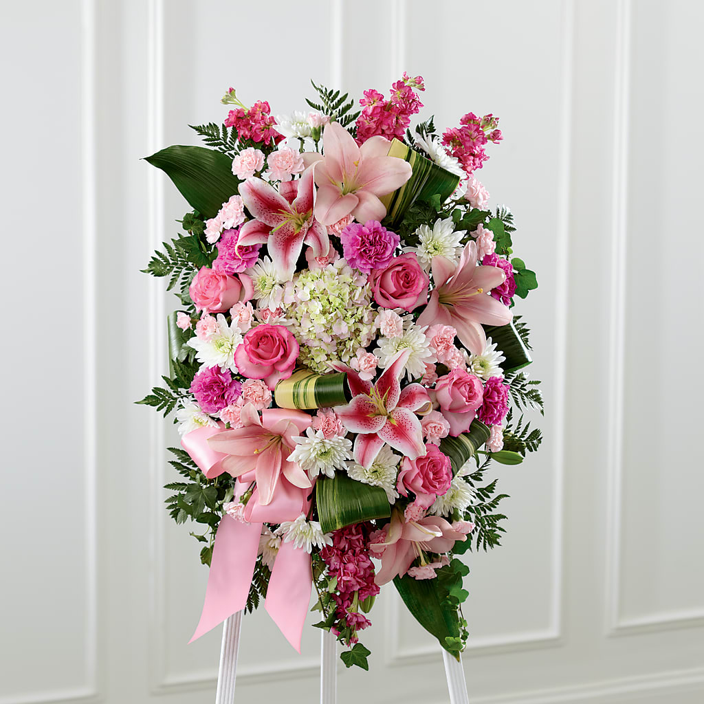 Comforting Standing Spray – Lupita Flowers, Novato CA