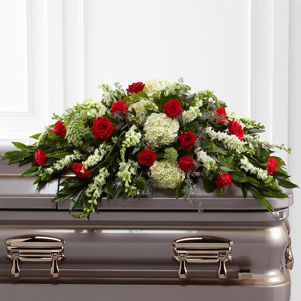 Sincerity Casket Spray – Lupita Flowers, Novato CA