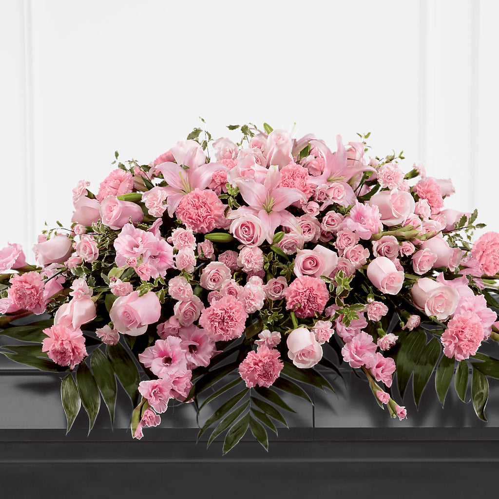 Garden of Comfort Casket Spray (Standard) – Lupita Flowers, Novato CA