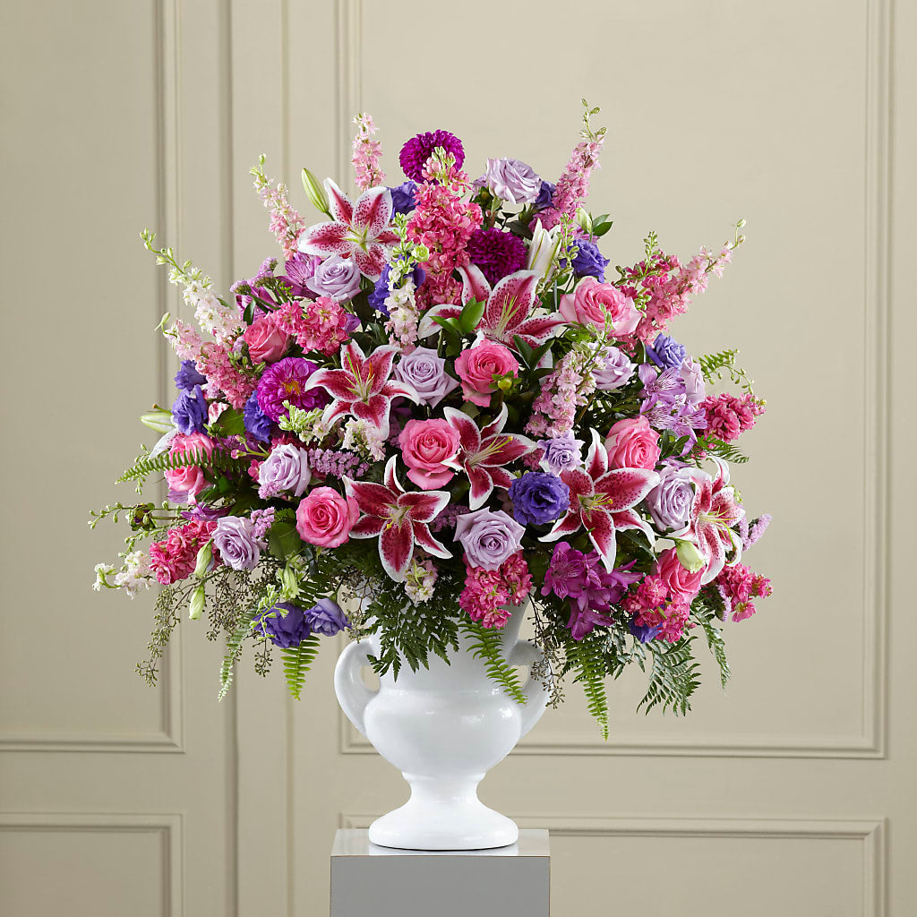 Peaceful Tribute Arrangement – Lupita Flowers, Novato CA