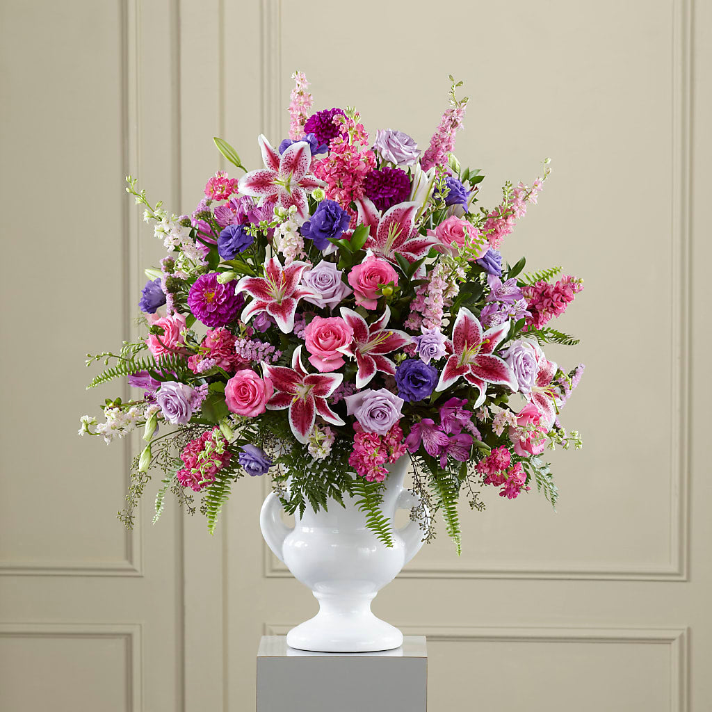 Peaceful Tribute Arrangement – Lupita Flowers, Novato CA