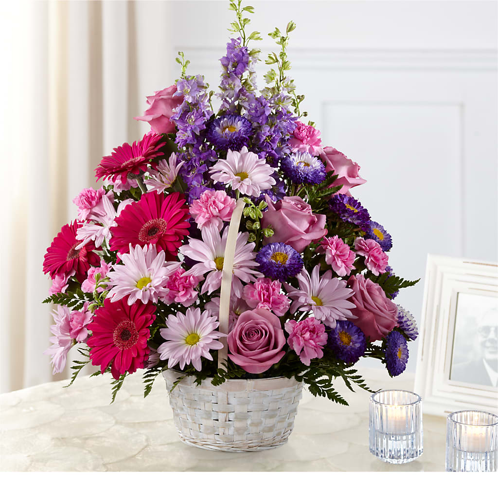 Pastel Peace Basket – Lupita Flowers, Novato CA