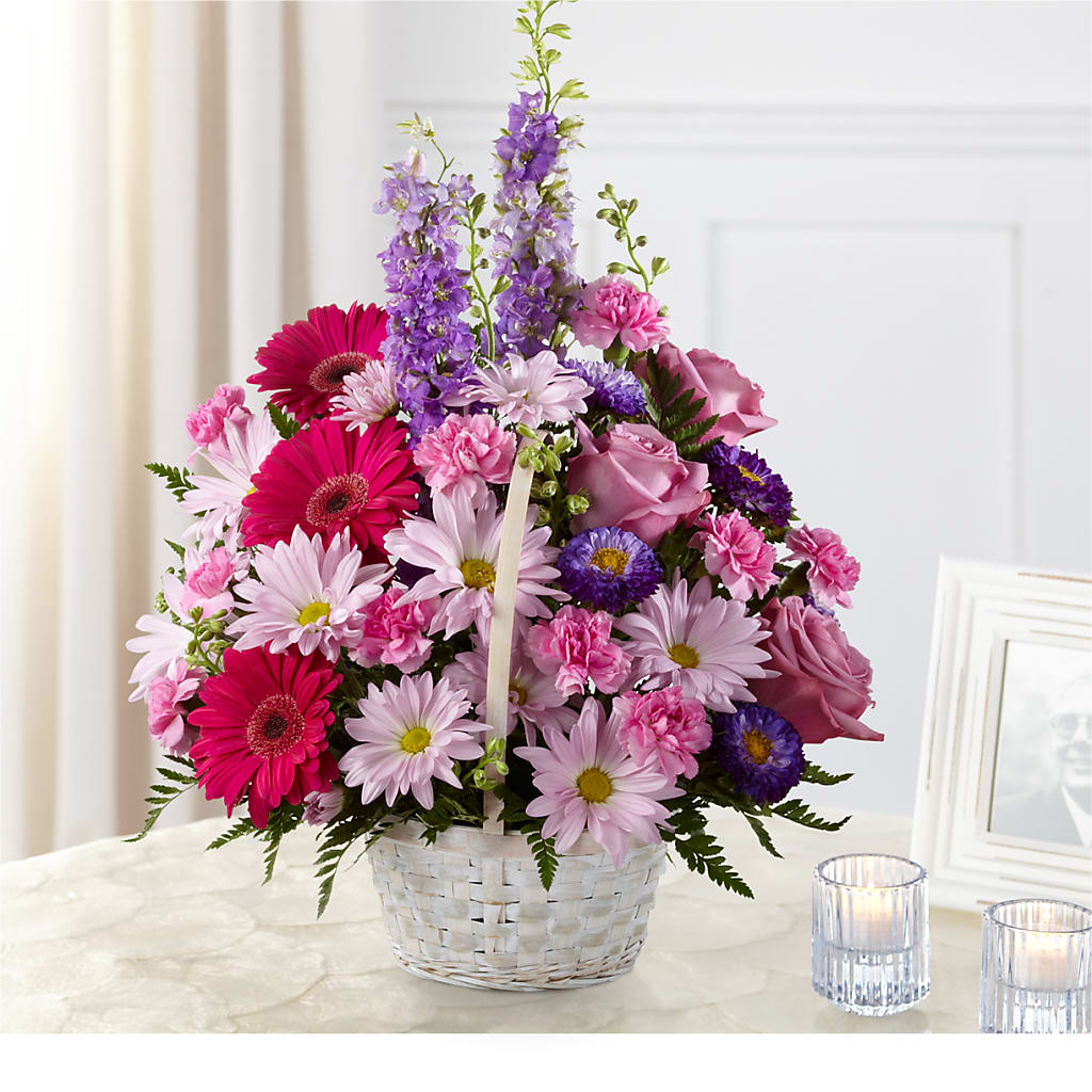 Pastel Peace Basket – Lupita Flowers, Novato CA