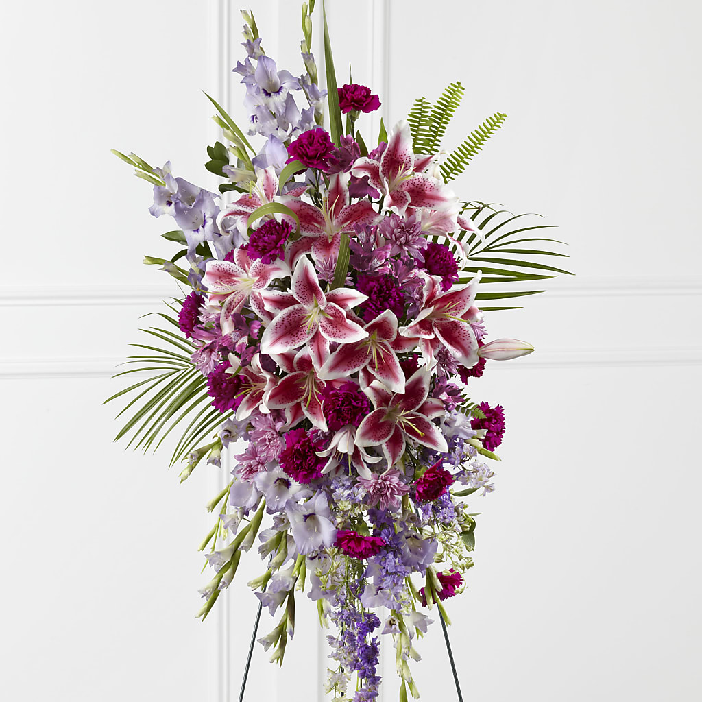 Tender Touch Standing Spray – Lupita Flowers, Novato CA