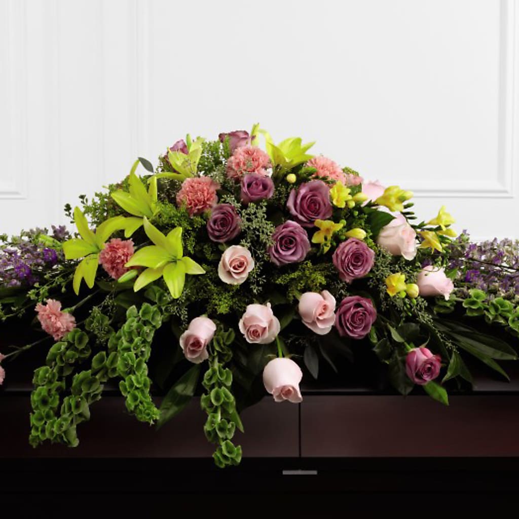 Forever Beloved Casket Spray – Lupita Flowers, Novato CA