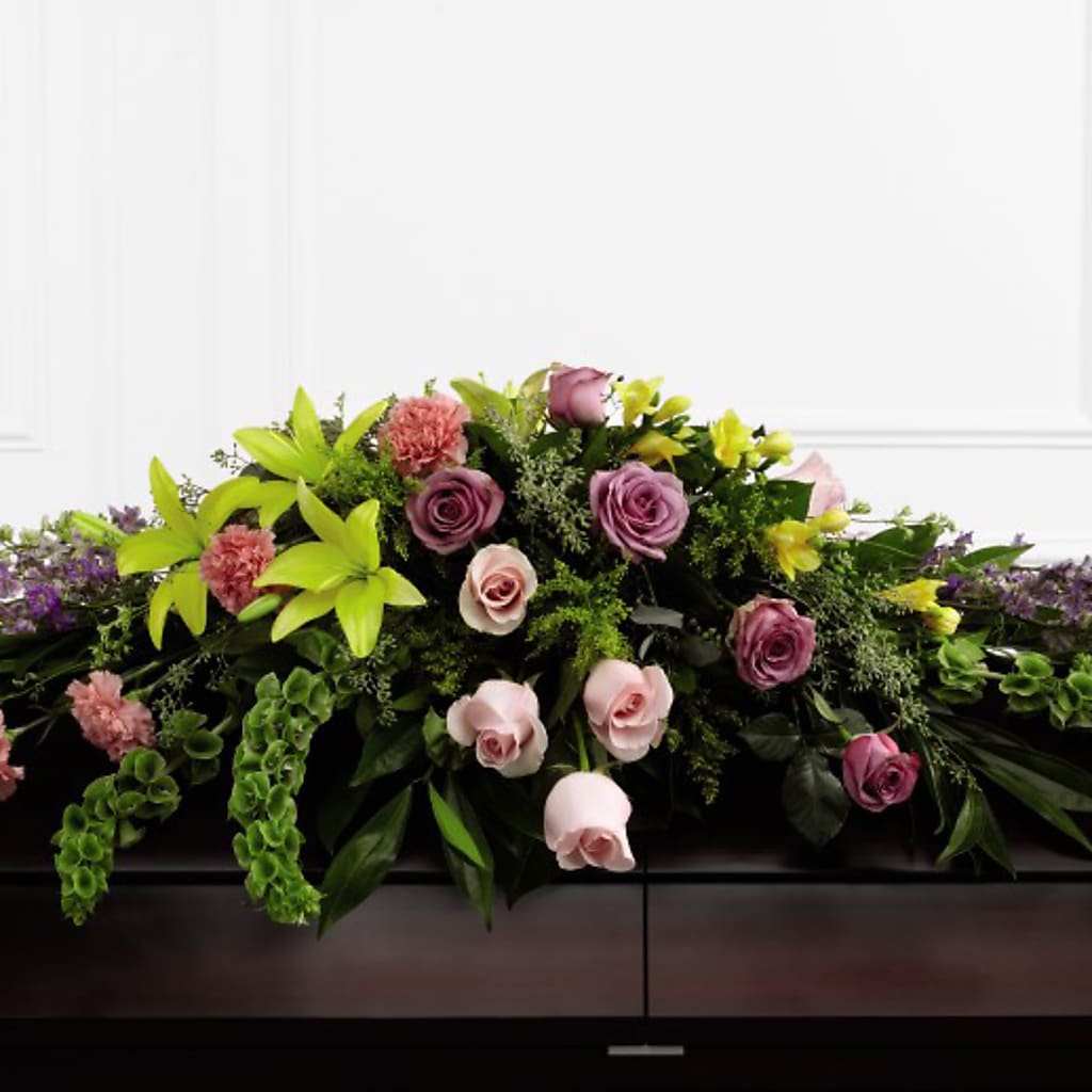 Forever Beloved Casket Spray – Lupita Flowers, Novato CA