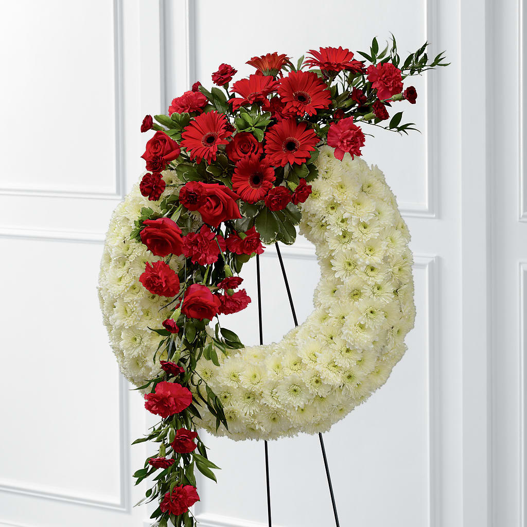 Graceful Tribute Wreath – Lupita Flowers, Novato CA