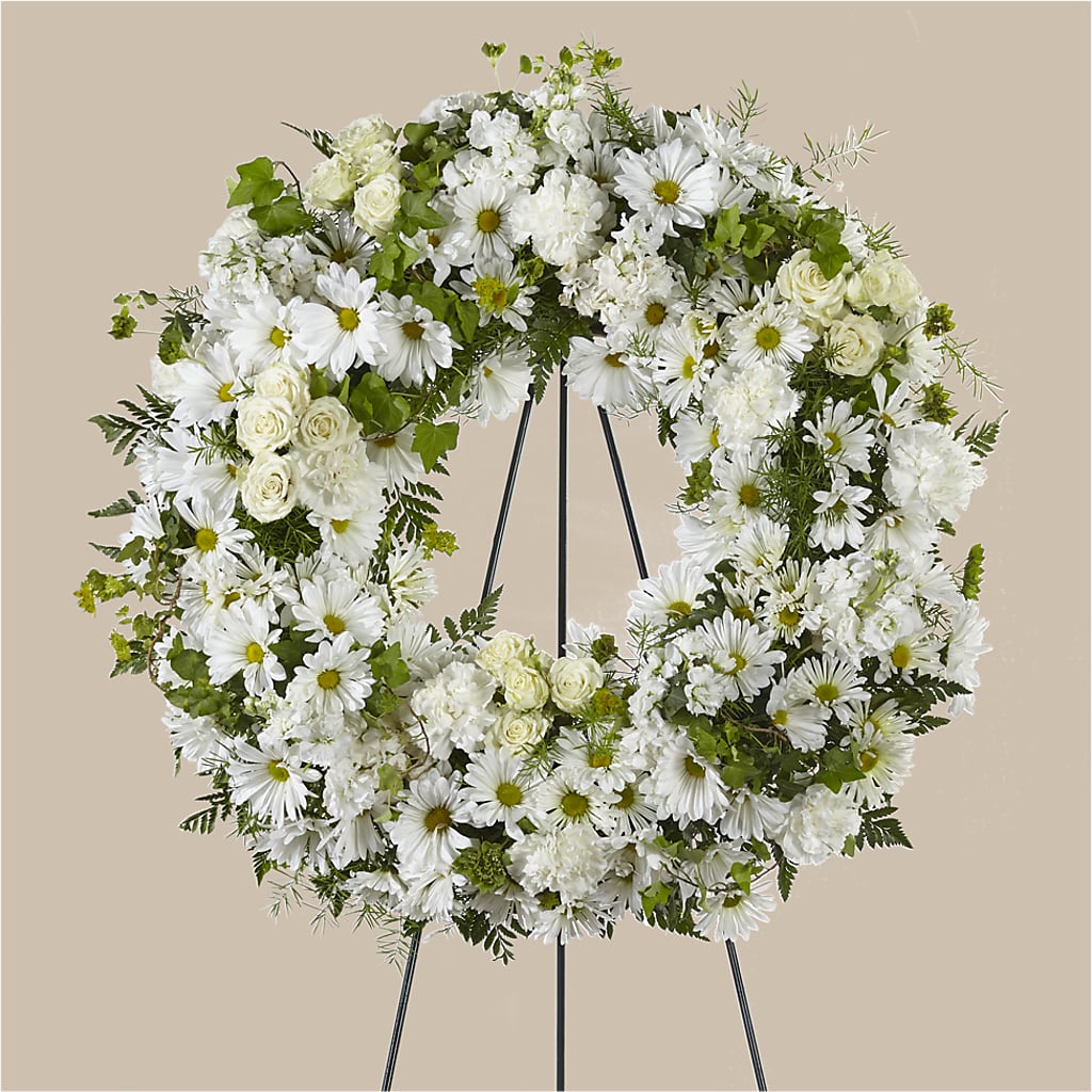 Faithful Wishes Wreath – Lupita Flowers, Novato CA