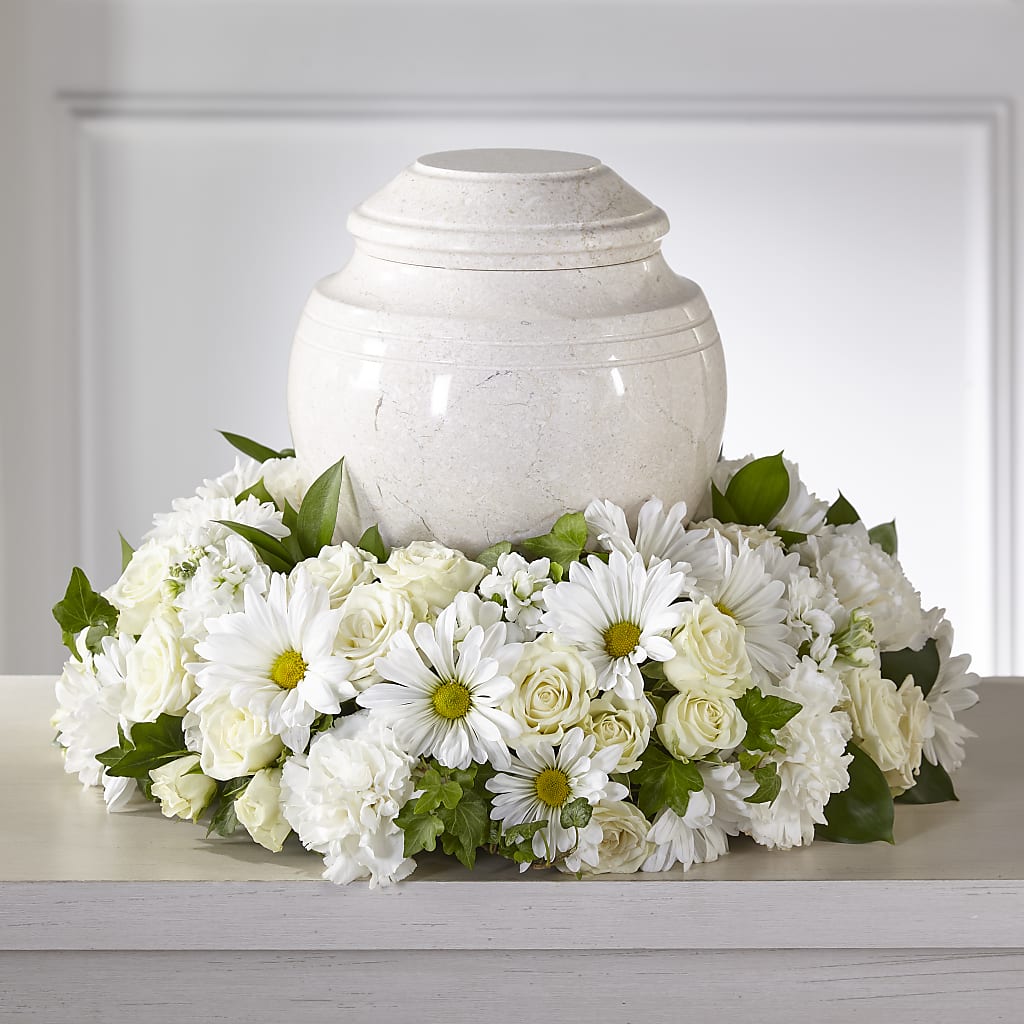 Ivory Gardens Cremation Adornment – Lupita Flowers, Novato CA