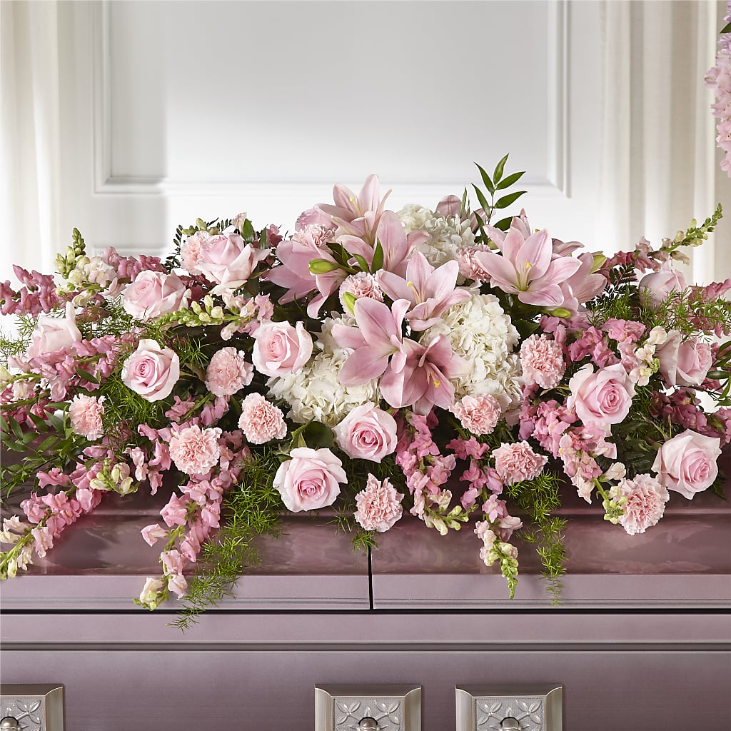 Life & Remembrance Casket Spray – Lupita Flowers, Novato CA