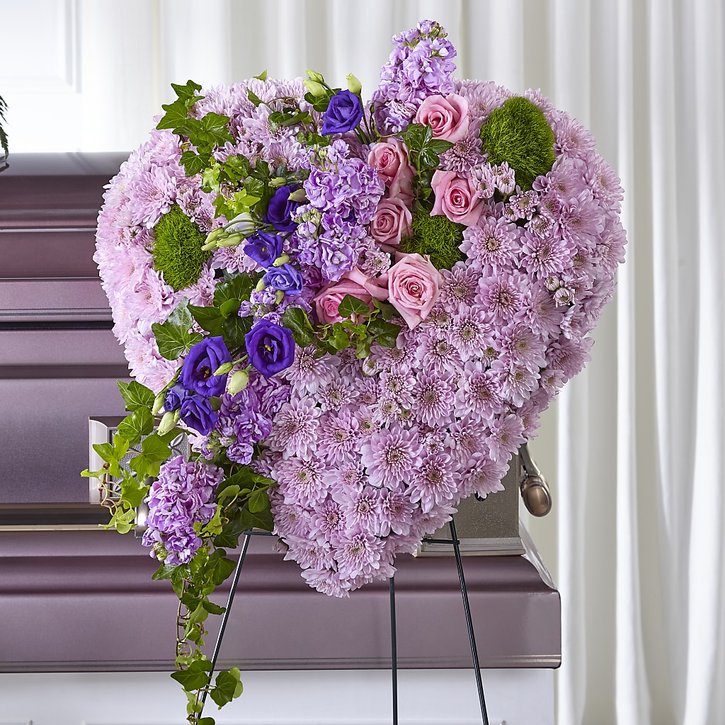 Treasured Love Standing Heart – Lupita Flowers, Novato CA
