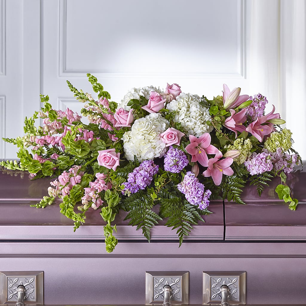 Life's Gratitude Casket Spray – Lupita Flowers, Novato CA