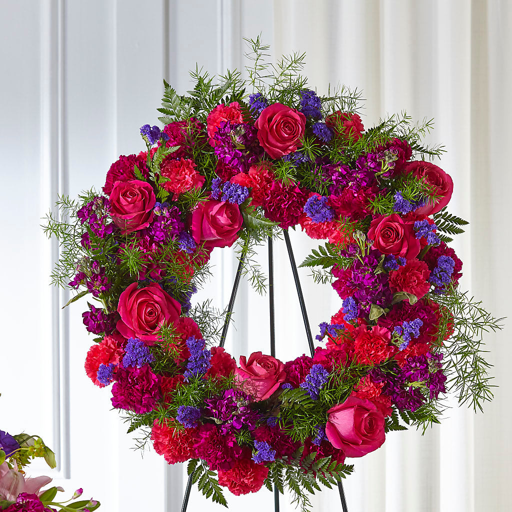 Calming Colors Wreath – Lupita Flowers, Novato CA