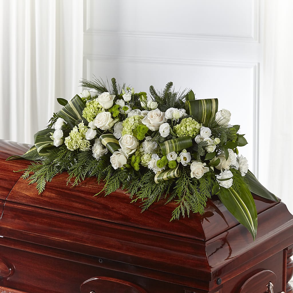 Hopeful Gesture Casket Spray – Lupita Flowers, Novato CA