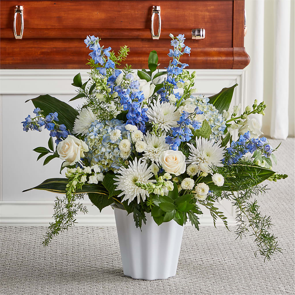 Everlasting Memories Floor Basket – Lupita Flowers, Novato CA