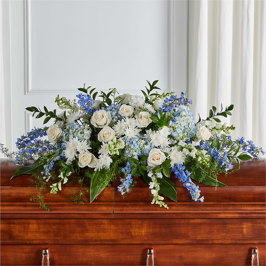 Timeless Essence Casket Spray – Lupita Flowers, Novato CA