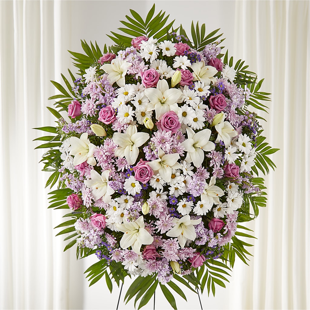 Surrounded by Love Standing Spray – Lupita Flowers, Novato CA