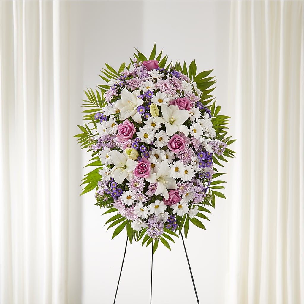 Surrounded by Love Standing Spray – Lupita Flowers, Novato CA