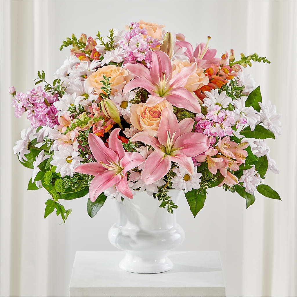 Heartfelt Gesture Urn Arrangement – Lupita Flowers, Novato CA