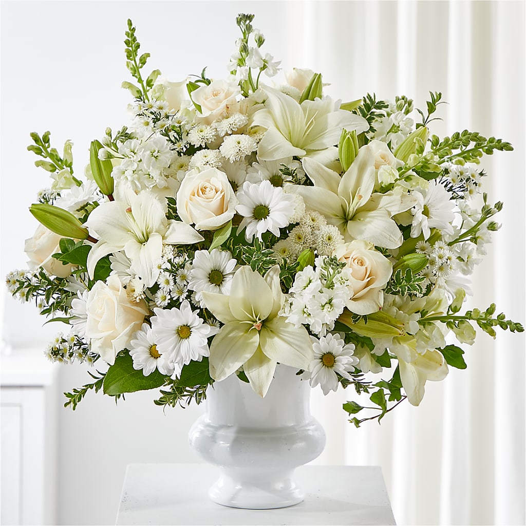 Uplifting Urn Arrangement – Lupita Flowers, Novato CA