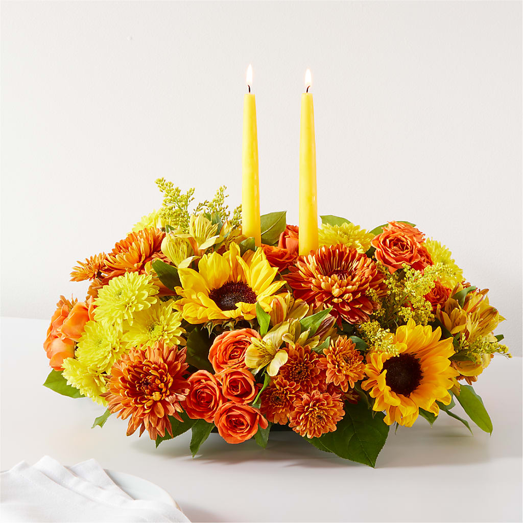 Autumn Harmony Centerpiece – Lupita Flowers, Novato CA