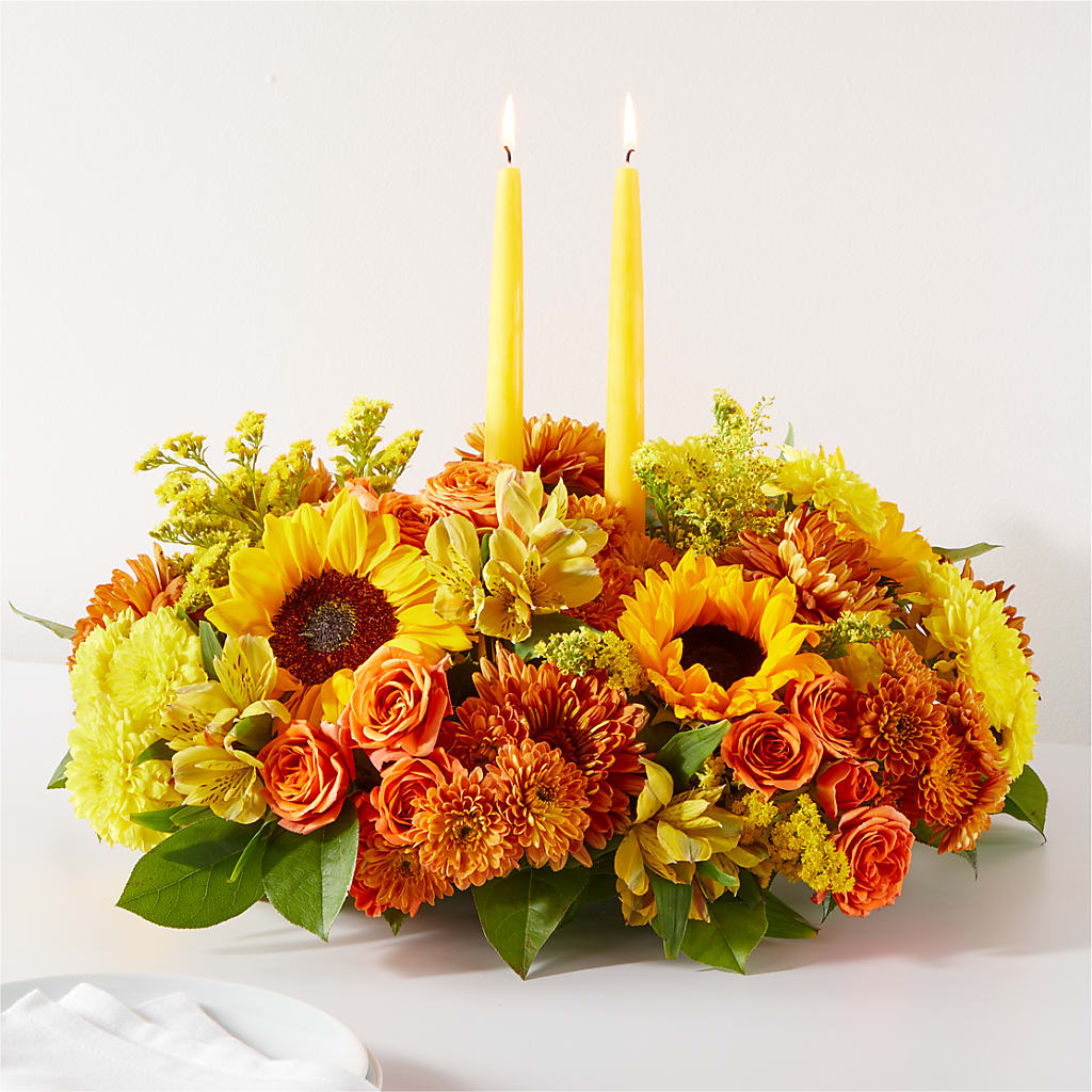 Autumn Harmony Centerpiece – Lupita Flowers, Novato CA