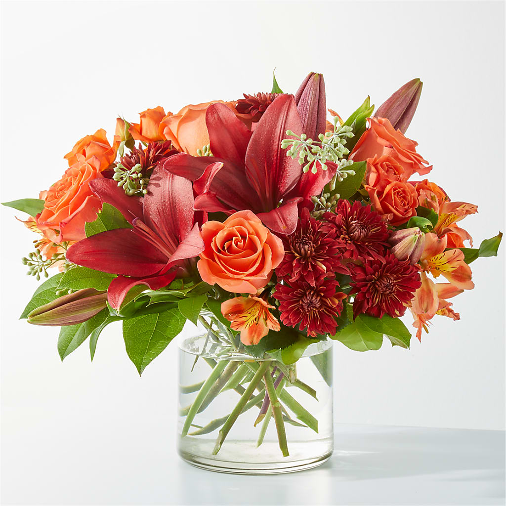 Crimson Leaves Bouquet – Lupita Flowers, Novato CA
