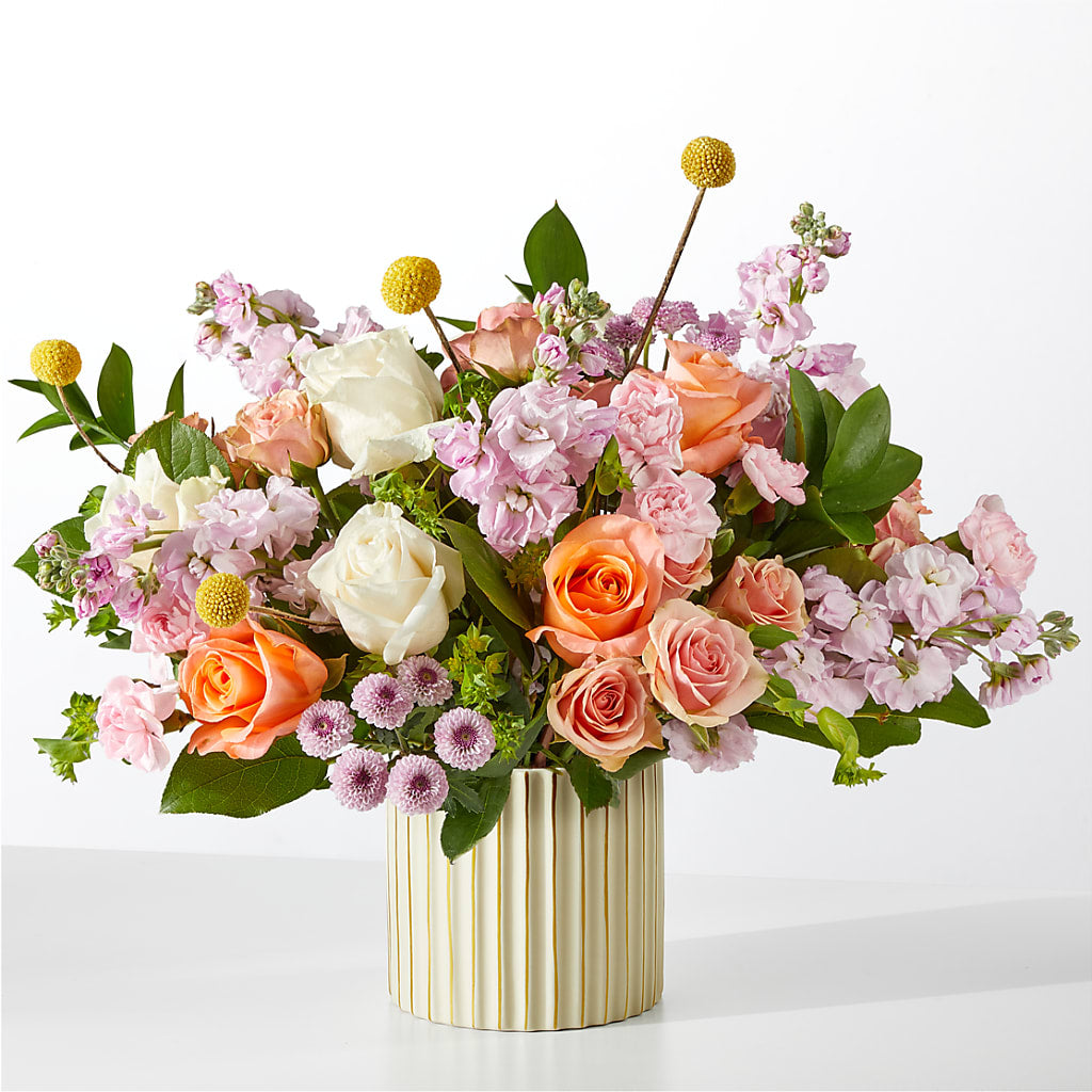 French Market Bouquet with Ivory Vase – Lupita Flowers, Novato CA