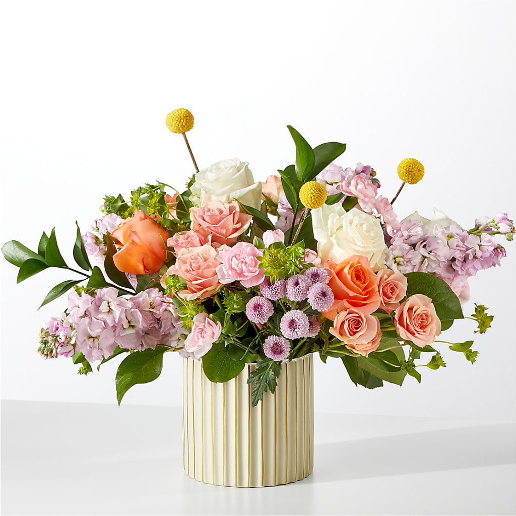 French Market Bouquet with Ivory Vase – Lupita Flowers, Novato CA