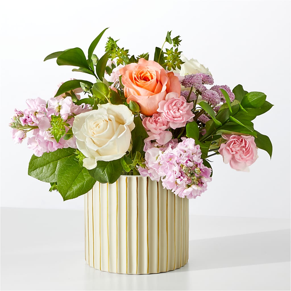 French Market Bouquet with Ivory Vase – Lupita Flowers, Novato CA