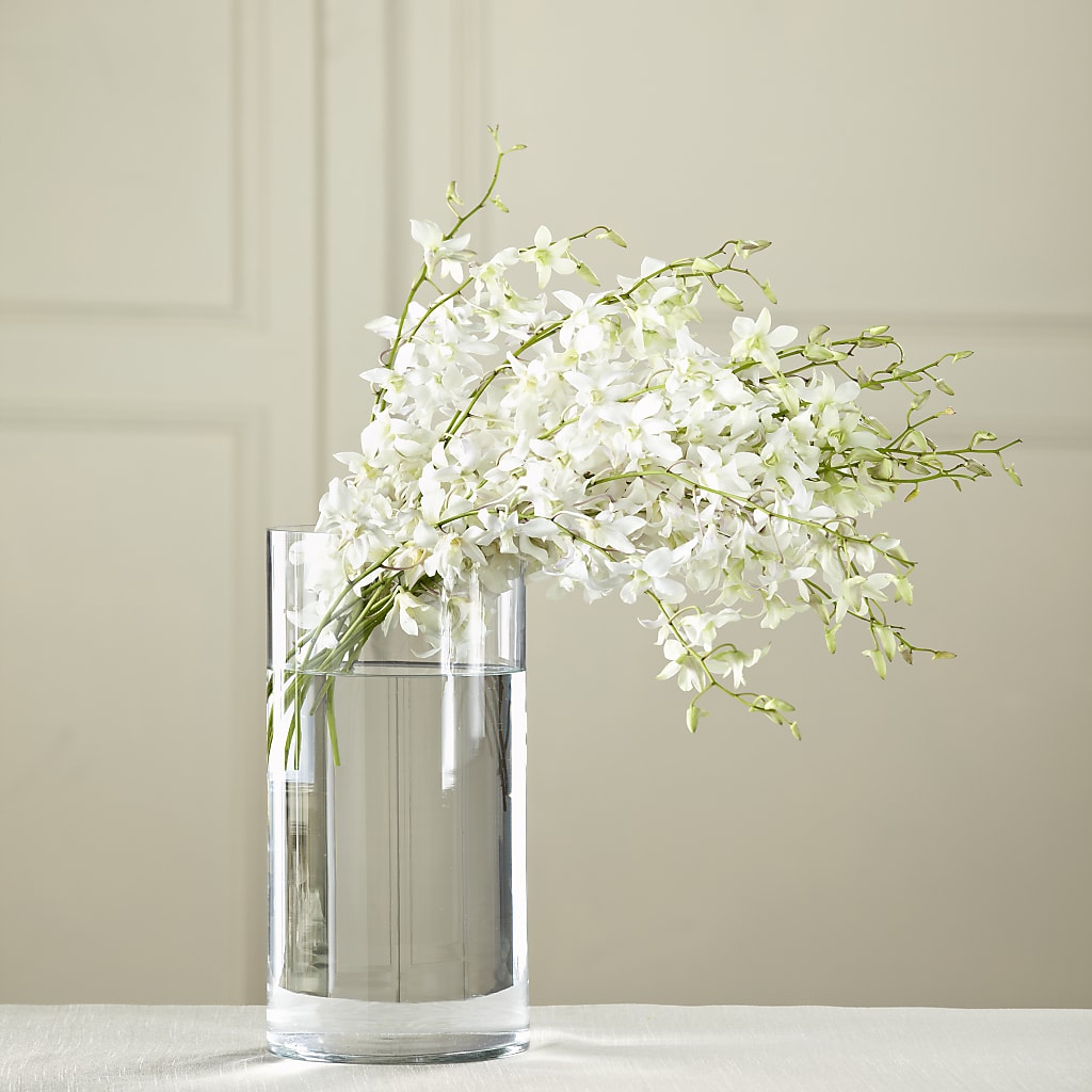 White Dendrobium Bouquet – Lupita Flowers, Novato CA