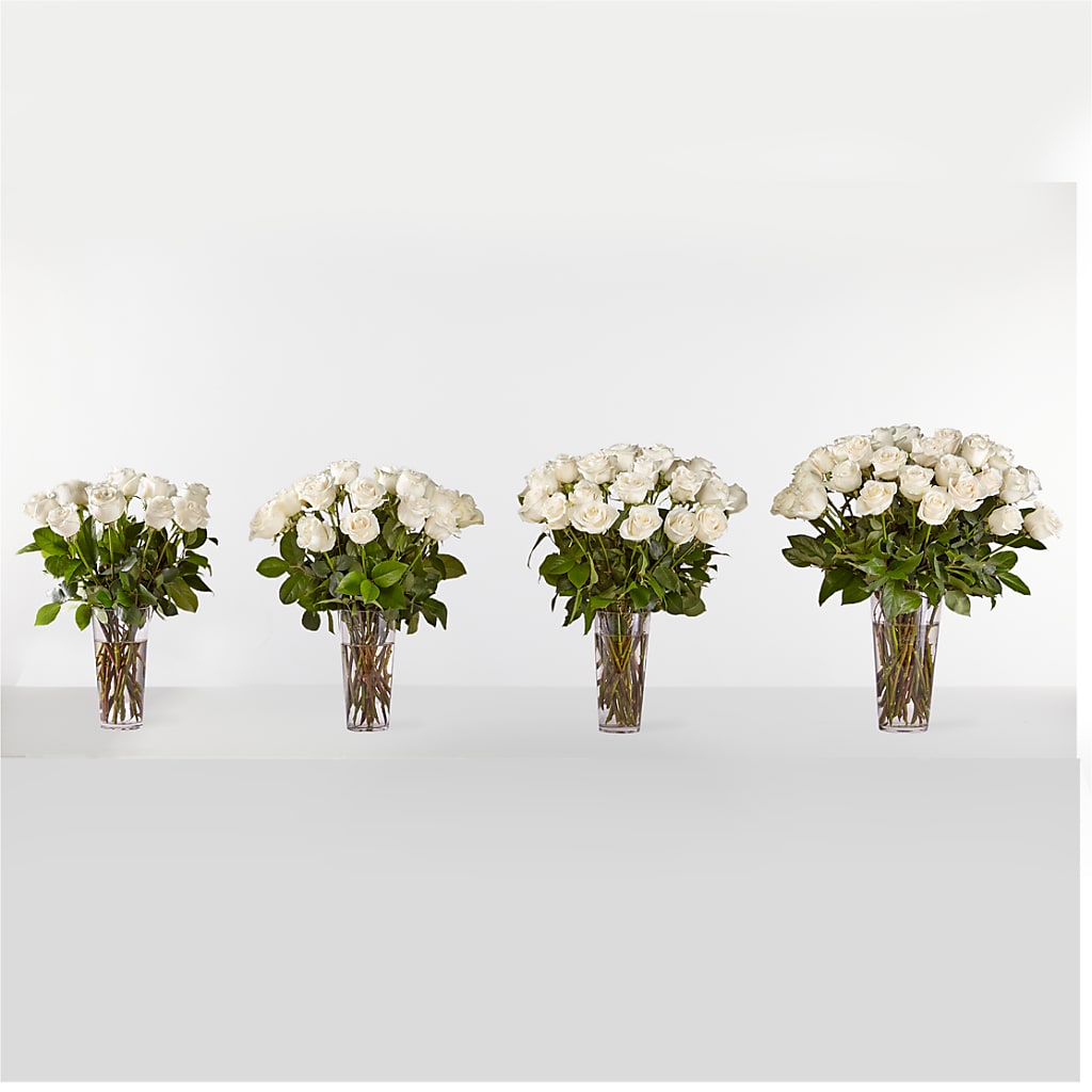 Long Stem White Rose Bouquet –  Lupita Flowers, Novato CA